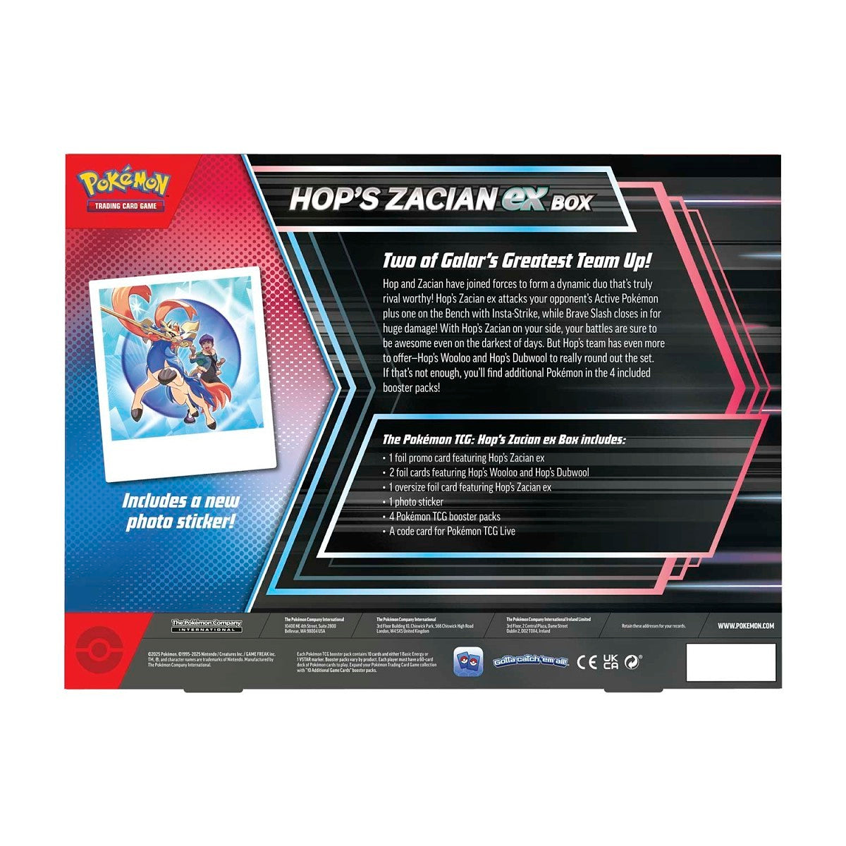 Pokemon TCG - Hop's Zacian ex Box!