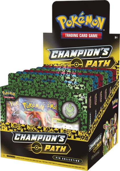 Pokemon TCG - Champion's Path Pin Collection Display: Turffield, Hulbury, & Motostoke Gyms!
