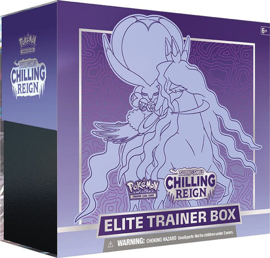 Pokemon TCG -Chilling Reign Elite Trainer Box [Shadow Rider Calyrex] - SWSH06: Chilling Reign (SWSH06)!