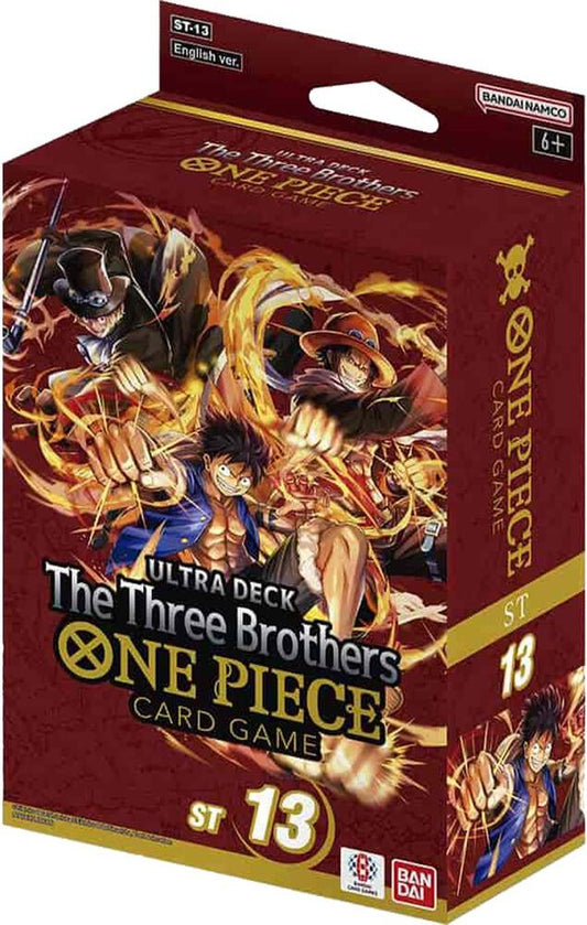 One Piece TCG - Ultra Deck: The Three Brothers - Ultra Deck: The Three Brothers (ST-13)!