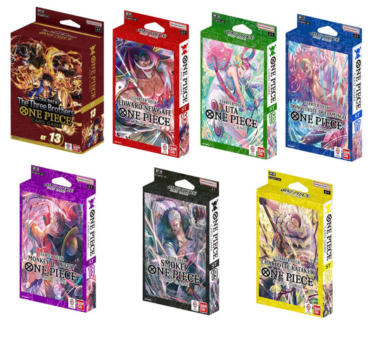 One Piece TCG - Ultra Deck: ST-13 and 15 - 20! Just missing ST14!