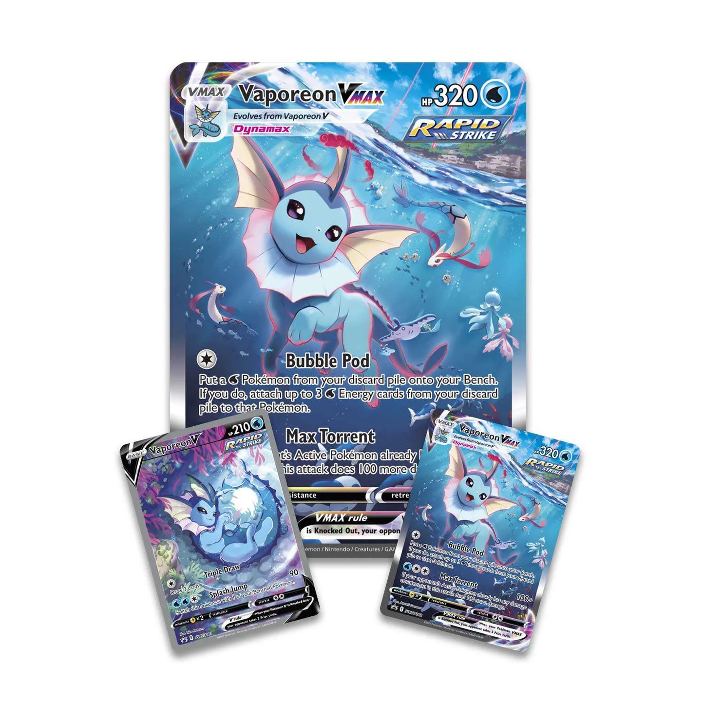 Pokemon TCG - Pokemon Vaporeon/Jolteon/Flareon Vmax Premium Collection!